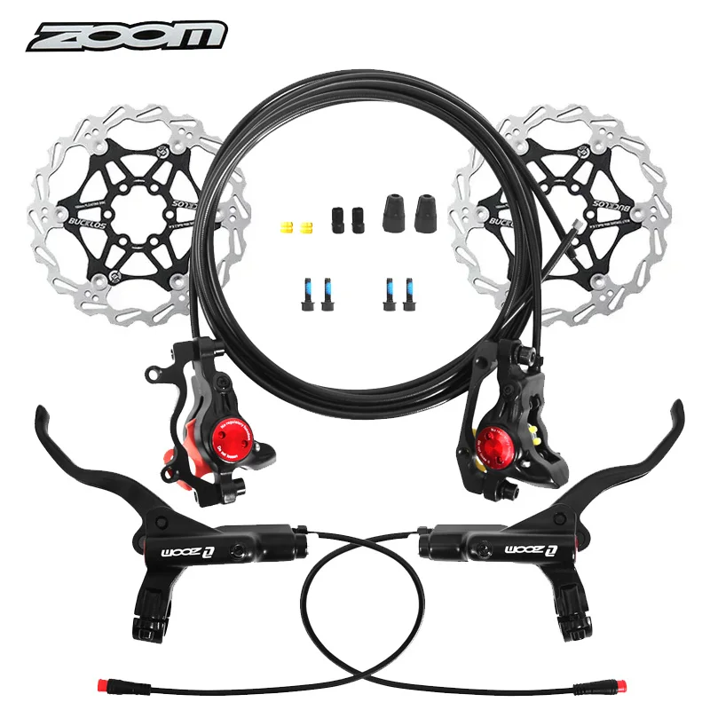 

BUCKLOS Electric Bike Hydraulic Disc Brake Power Off Control Mtb Brake Set Pistons Hydraulic Brakes Rotor with 160 Disc Rotors