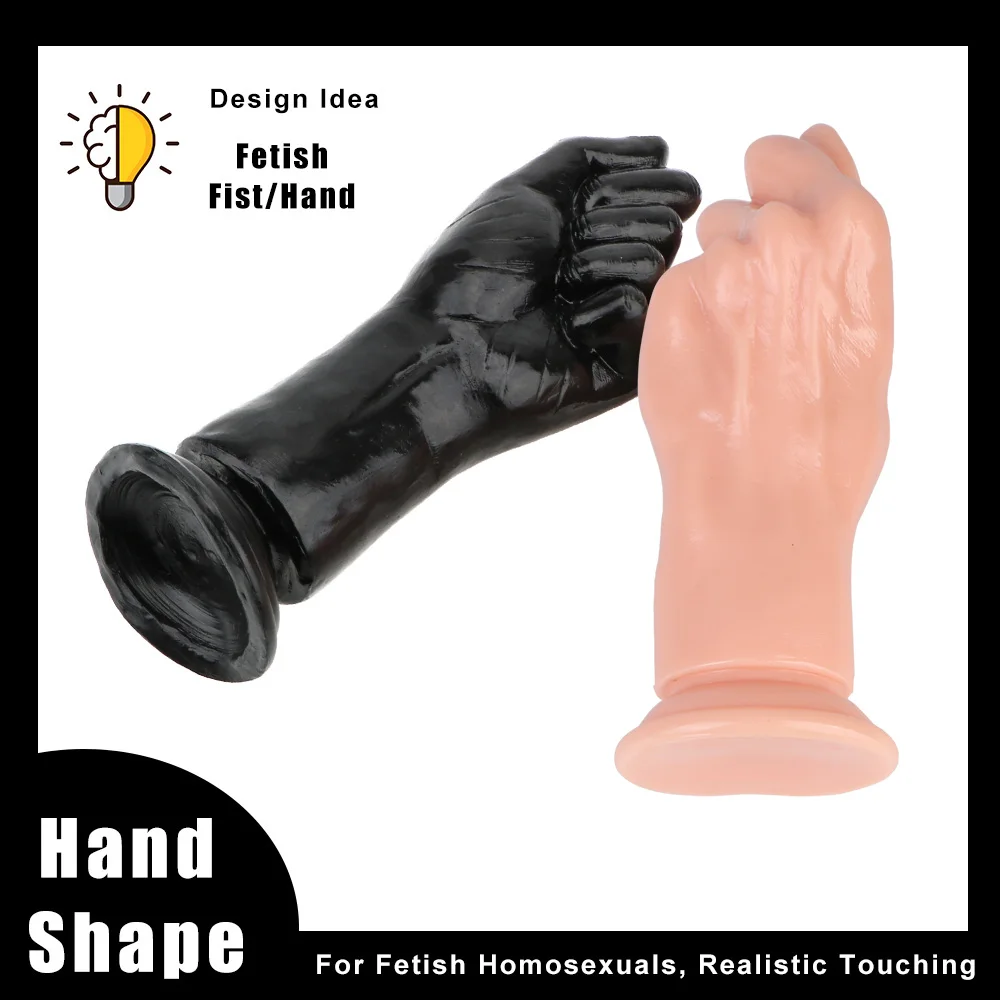 Silicone Masturbate Sex Toys Anal Plug Large Penis Fist Huge Dildo Women Men Butt Plug Suction Big Hand Anal Stuffed G-spot