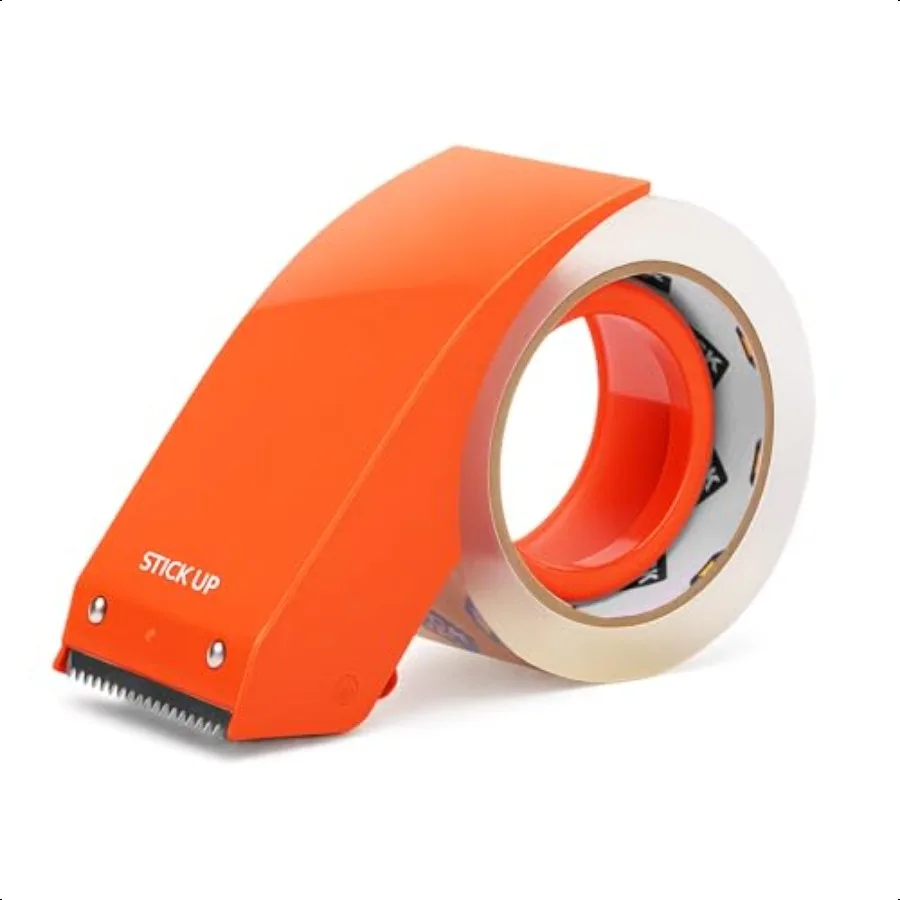 

Сверхмощная упаковочная лента с дозатором, 1 рулон, 1,88 x 65 YDs, прозрачная прочная клейкая лента для уплотнения упаковки для переезда коробки