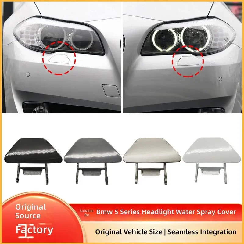 For BMW 5 Series F10 Headlight Washer Nozzle Cover Front Bumper Spray Cap 51117246869