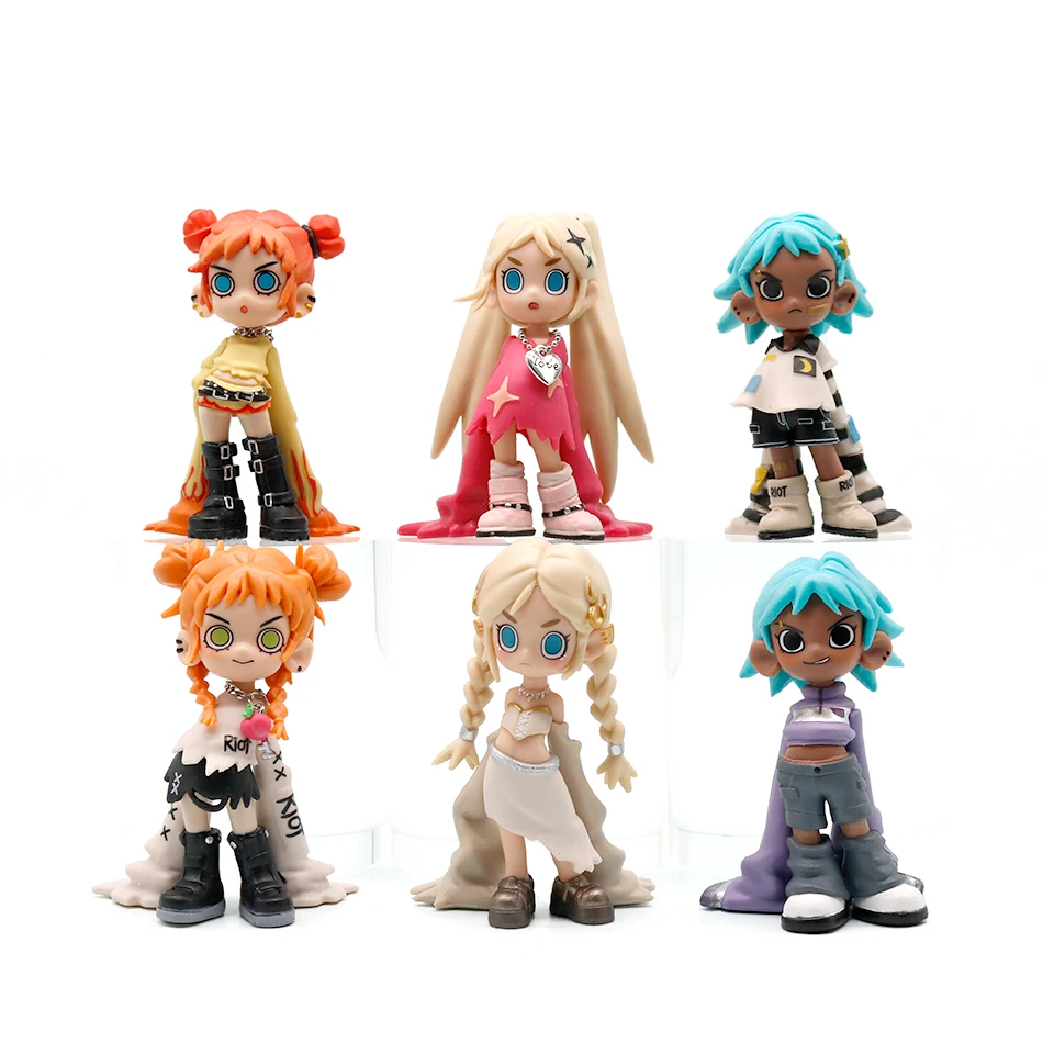 

Lil Peach Riot SLEEPOVER Series Blind Box Toys Kawaii Anime Action Figure 1PC/6PCS Surprise Mystery Box Cute Dolls Girls Gift