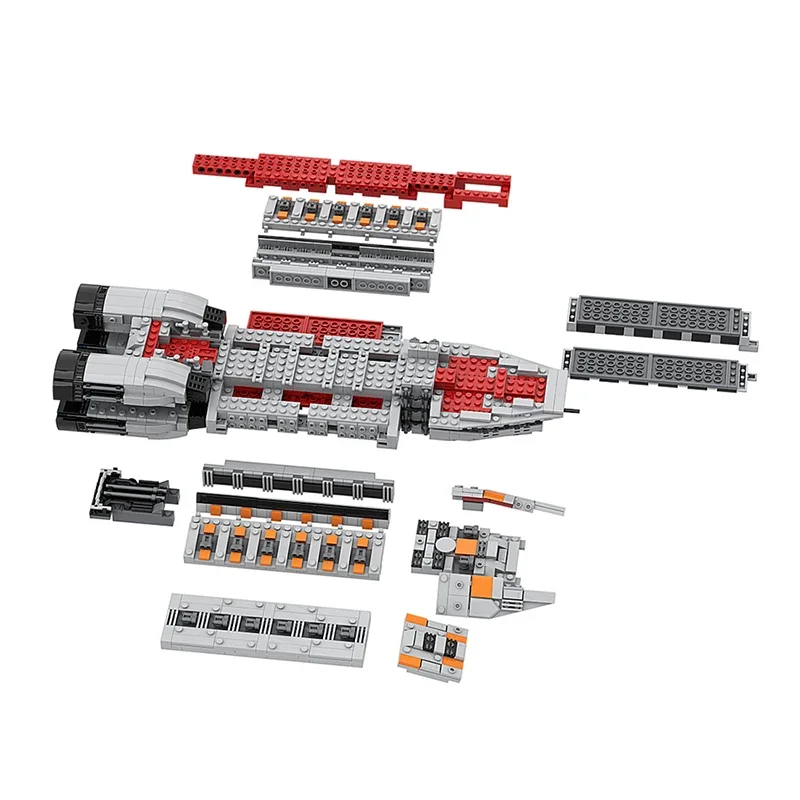 Gobrick MOC Space Battlestar Galactica Minotaur Building Block Kit Spaceship Aircraft Brick Model Toy DIY Education Kids Gift