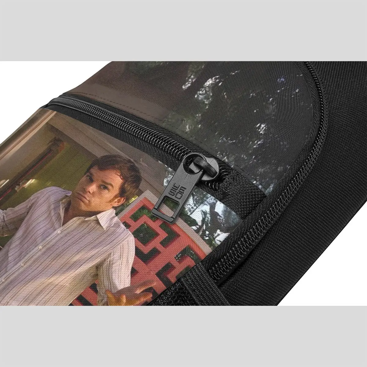 Movie Dexter Morgan Chest Bag Men Sling Crossbody Backpack Chest Bag Travel Hiking Daypack Shoulder Bag