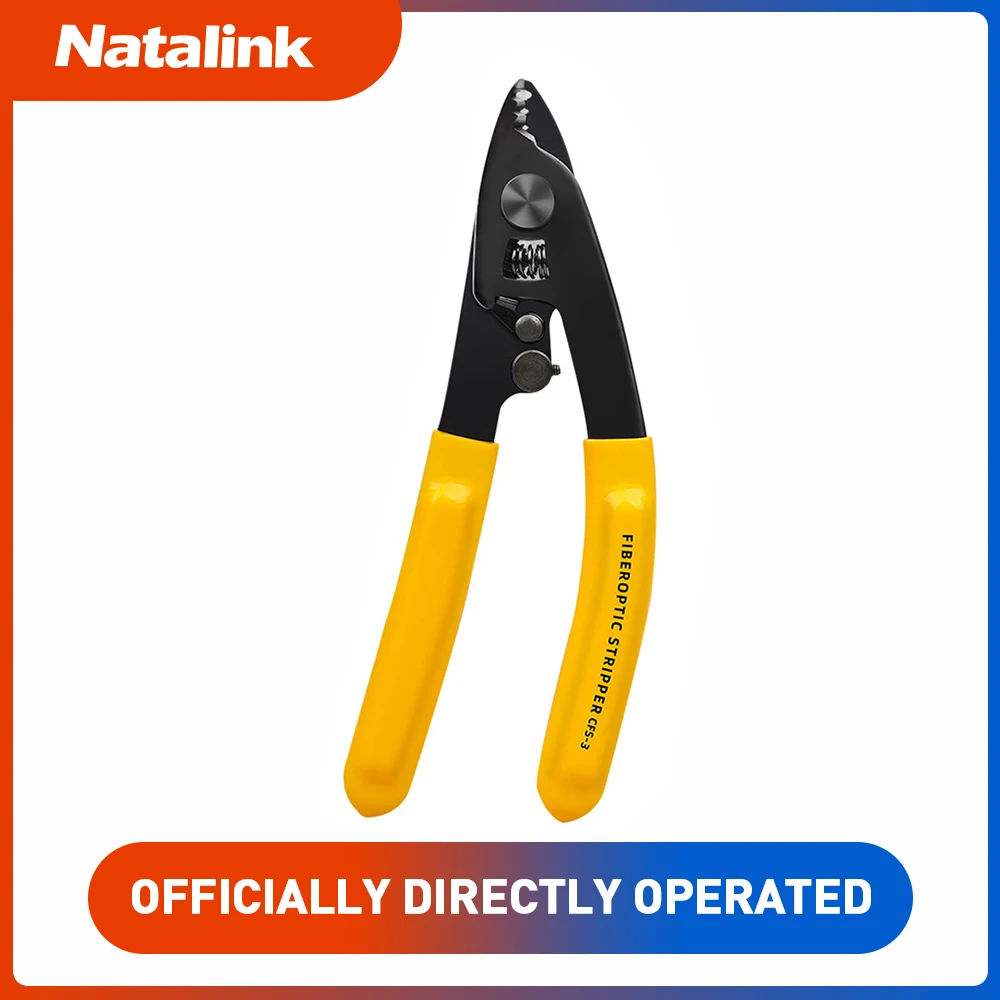 Natalink CFS-3 Series Three Hole Precision Fiber Stripper Pliers Efficient Fiber Stripping Tool for FTTH Maintenance Pliers