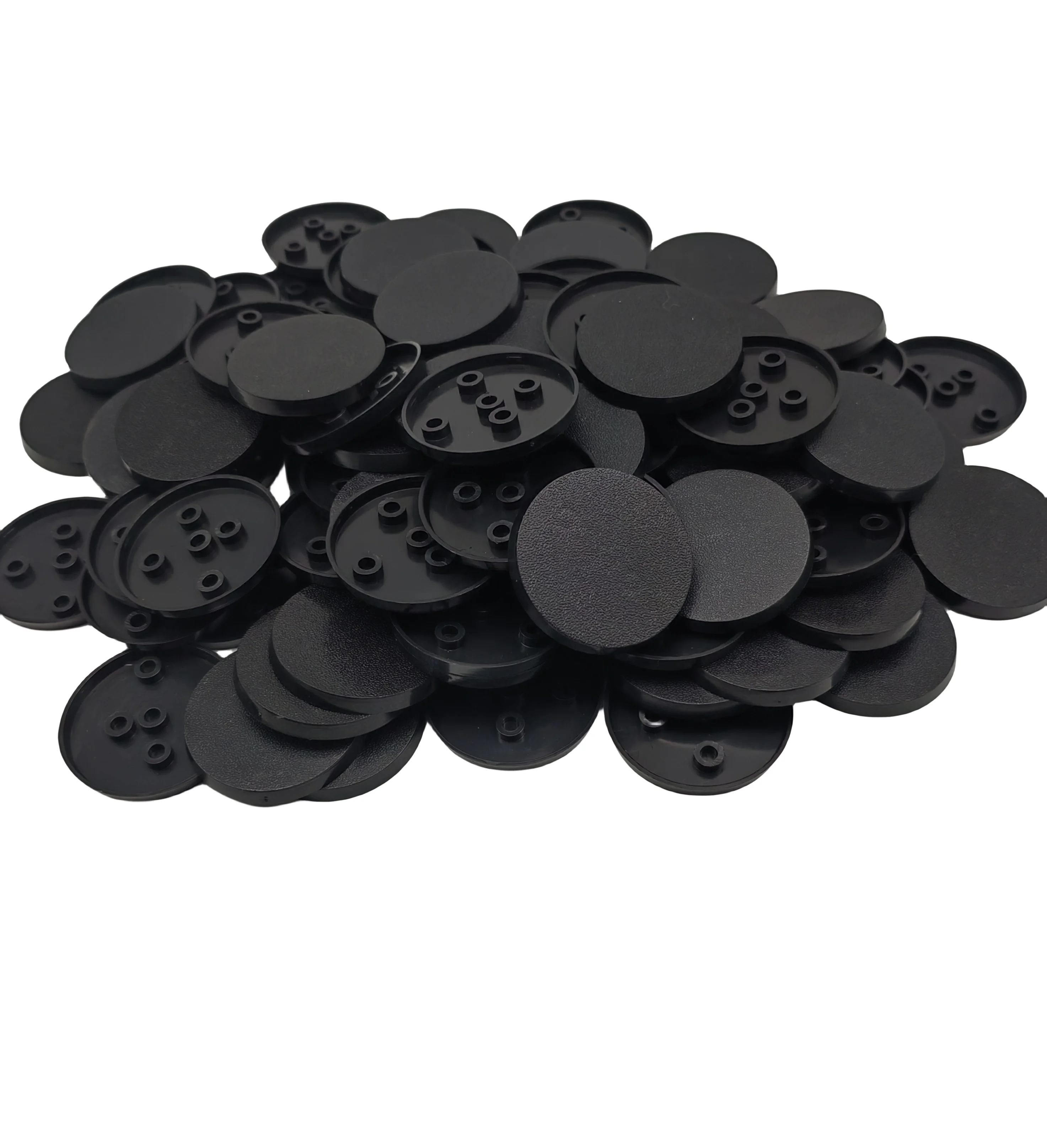 Bases redondas de plástico de 40mm (precio 38,3mm) para juegos de mesa de juego de guerra, figuras Diy, Bases de modelo 3D en miniatura, BASE de 40MM