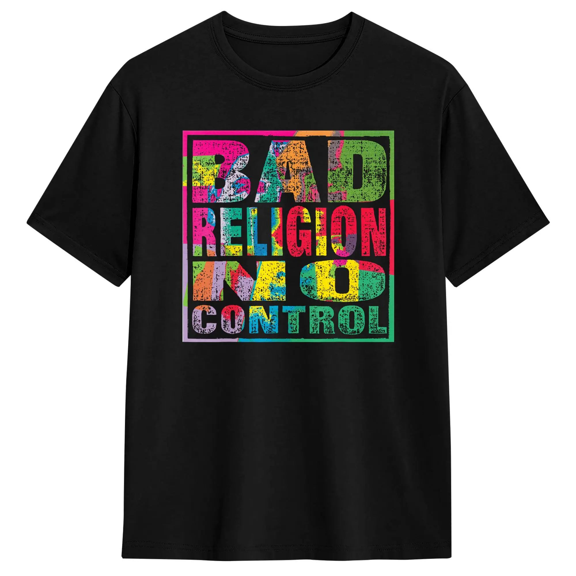 Bad Religion No Control T Shirt  Trending T-Shirts Short Sleeve Streetwear Tops Beach Cotton Plus Size 5XL Top Tees