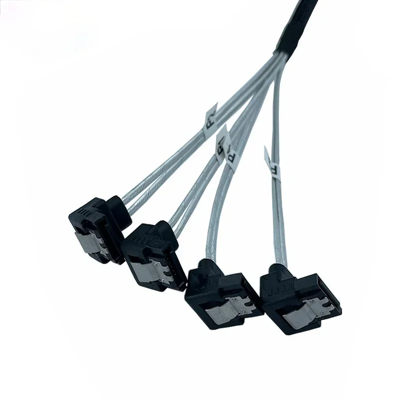 4set Sata To Cable 6 Ports/Set Date 7 Pin Sas 6Gbps HDD Splitter For Server