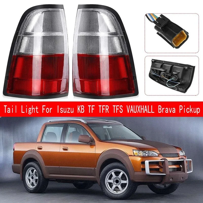 Car Rear Tail Light Brake Lamp With Wiring For Isuzu KB TF TFR TFS Vauxhall Brava Pickup