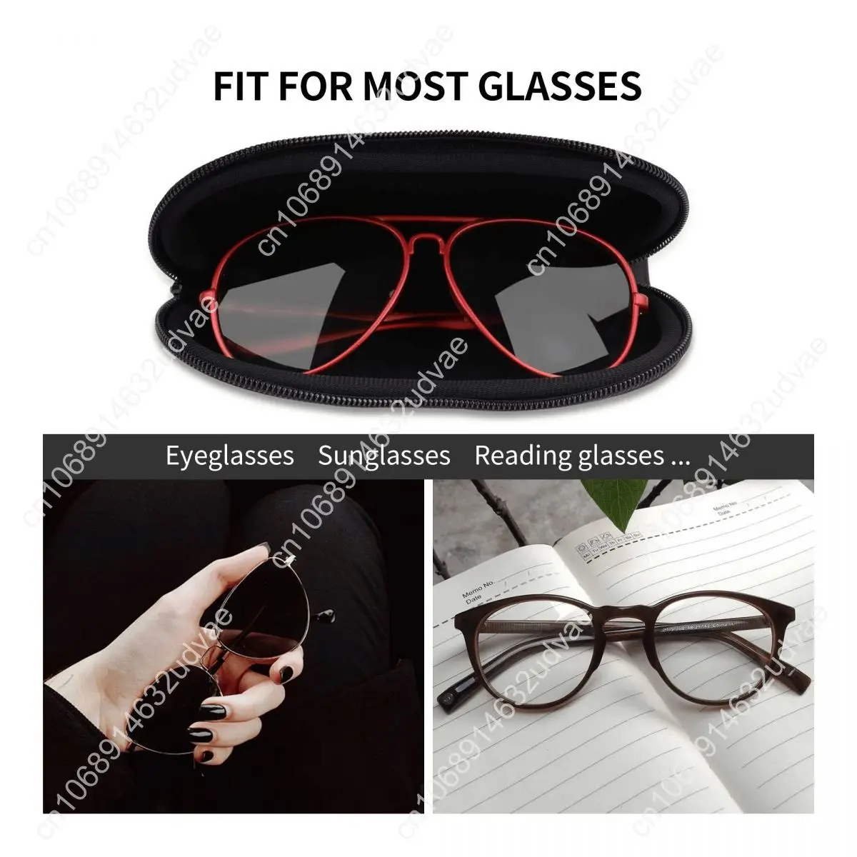 Casing Pelindung Kacamata Cangkang Kucing Keberuntungan Maneki Neko Kawaii Kustom Casing Kacamata Hitam Modis Kantong Kacamata Seni Geisha Jepang