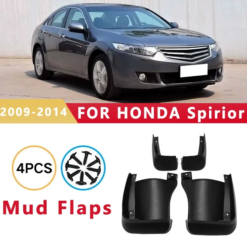 

Mud Flaps Fit for HONDA Spirior 2009-2014 2010 2011 2012 2013 Mudguards Tire Fenders Splash Proof Accessories Wheel Guards 4ps