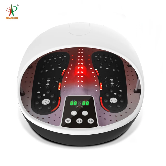 Ems & Tens Foot Massager Electric Stimulator With Heat Pain Relief Foot Circulation Stimulator Massage Machine