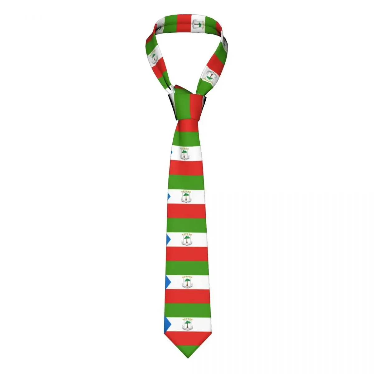 

Mens Tie Classic Skinny Flag Of Equatorial Guinea Neckties Narrow Collar Slim Casual Accessories Gift