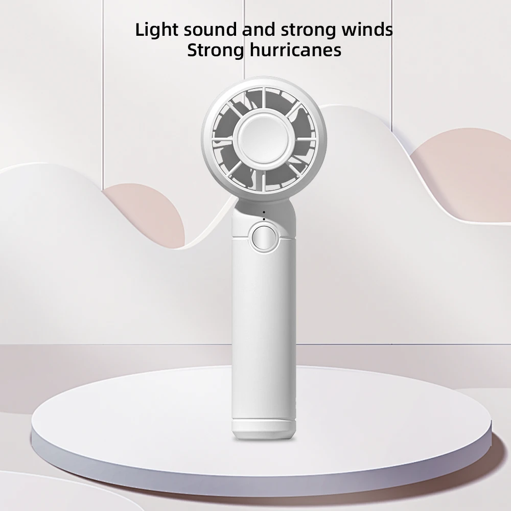 USB Rechargeable Mini Fan with Cooling Function - Portable Handheld Fan for Home Office Travel