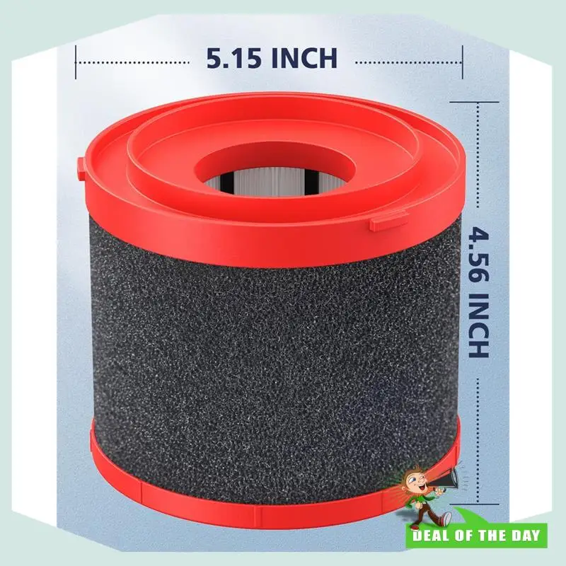 استبدال التسليم لمدة 24 ساعة 49-90-1900 فلتر HEPA للمكنسة الكهربائية الرطبة والجافة اللاسلكية M18 0780-20 0880-20 2 Pack