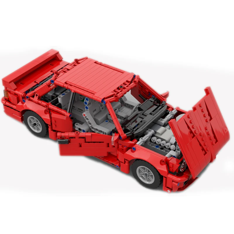 MOC Technische M3 E30 1:14 Schaal sportwagen Voertuig Snelheid Kampioen Racer Bouwstenen Baksteen Creatieve Garage Speelgoed Jongens Geschenken