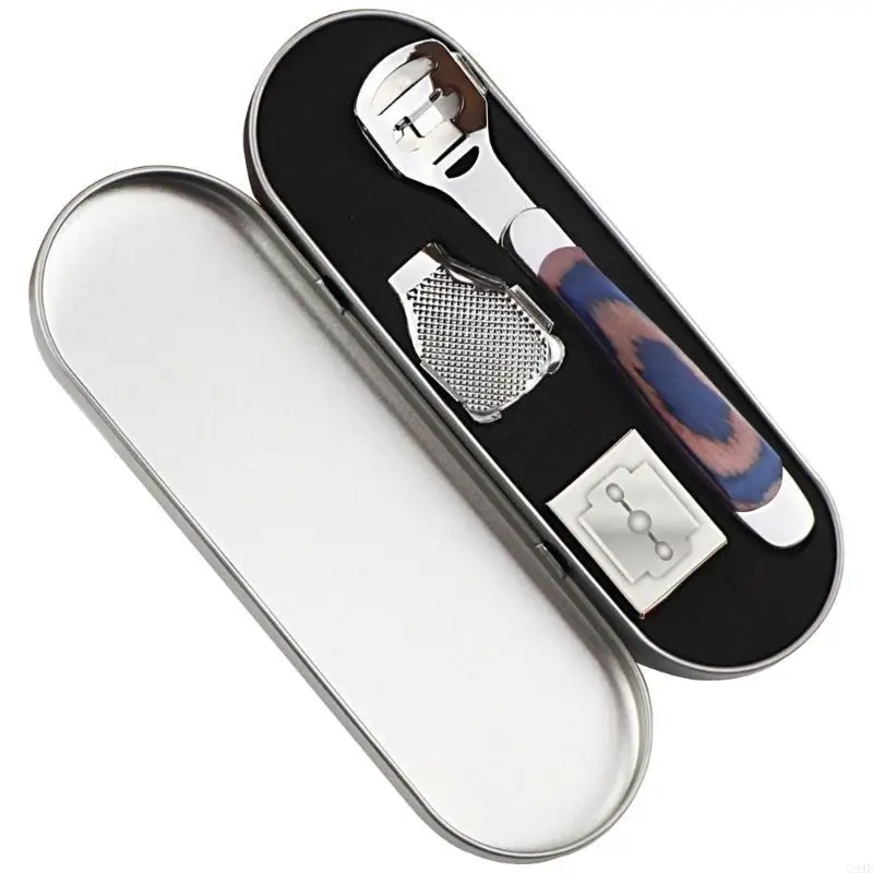 G99E Callus Shaver Set 10 Replacement Slices Foot File Head Foot Care Tools Handle Hard Skin Removers for Hand Feet