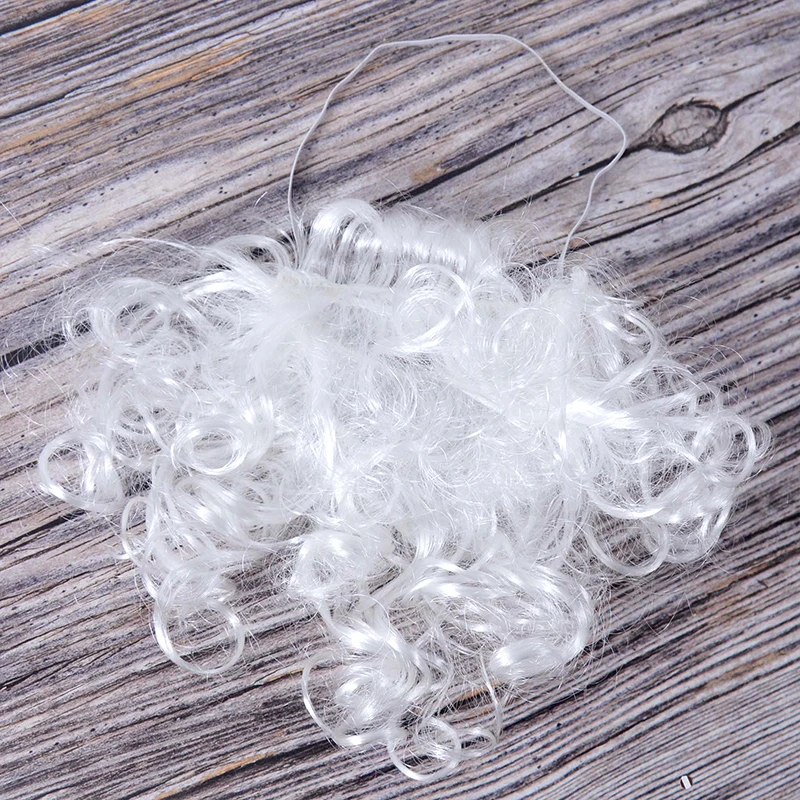 Santa Claus Fake Beard White Moustache Christmas Party Cosplay Props 2025 New Year Decoration Supplies Noel Kids Toy Gift Favors