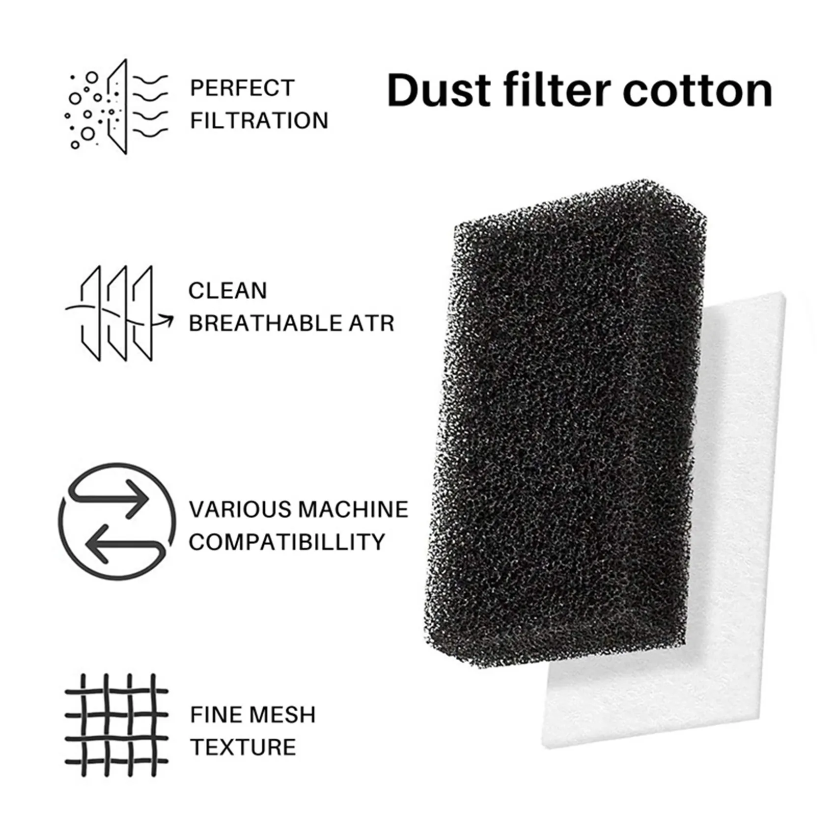 Filtri CPAP da 30 pezzi per filtro in schiuma Respironics Premium e filtri ultra fini Respironics serie M SSQ