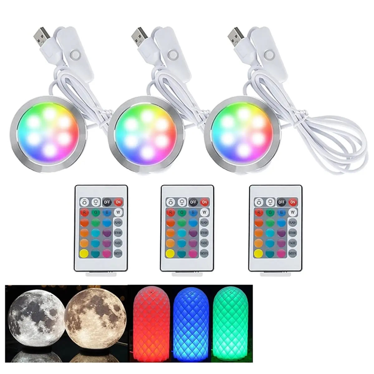 618 Mega Sale RGB LED Lamp Kit 001 for Bambu Lab 3D Printers with Remote Control and USB Power