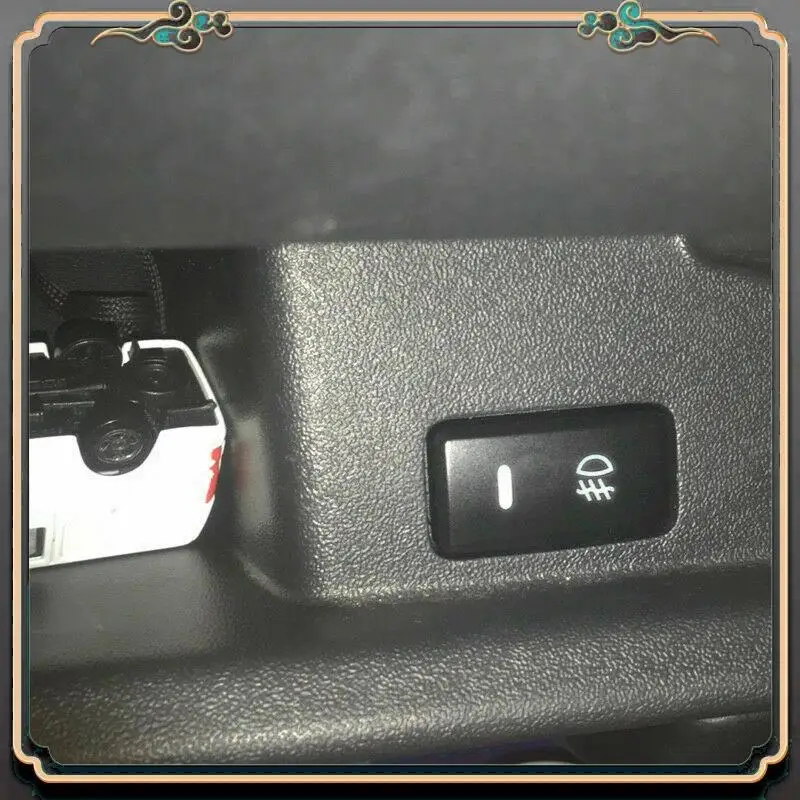 

M45K-4-Pole 12V Push Button Switch With LED Background Indicator Lights For Fog Lights DRL LED Light Bar(33X22mm)