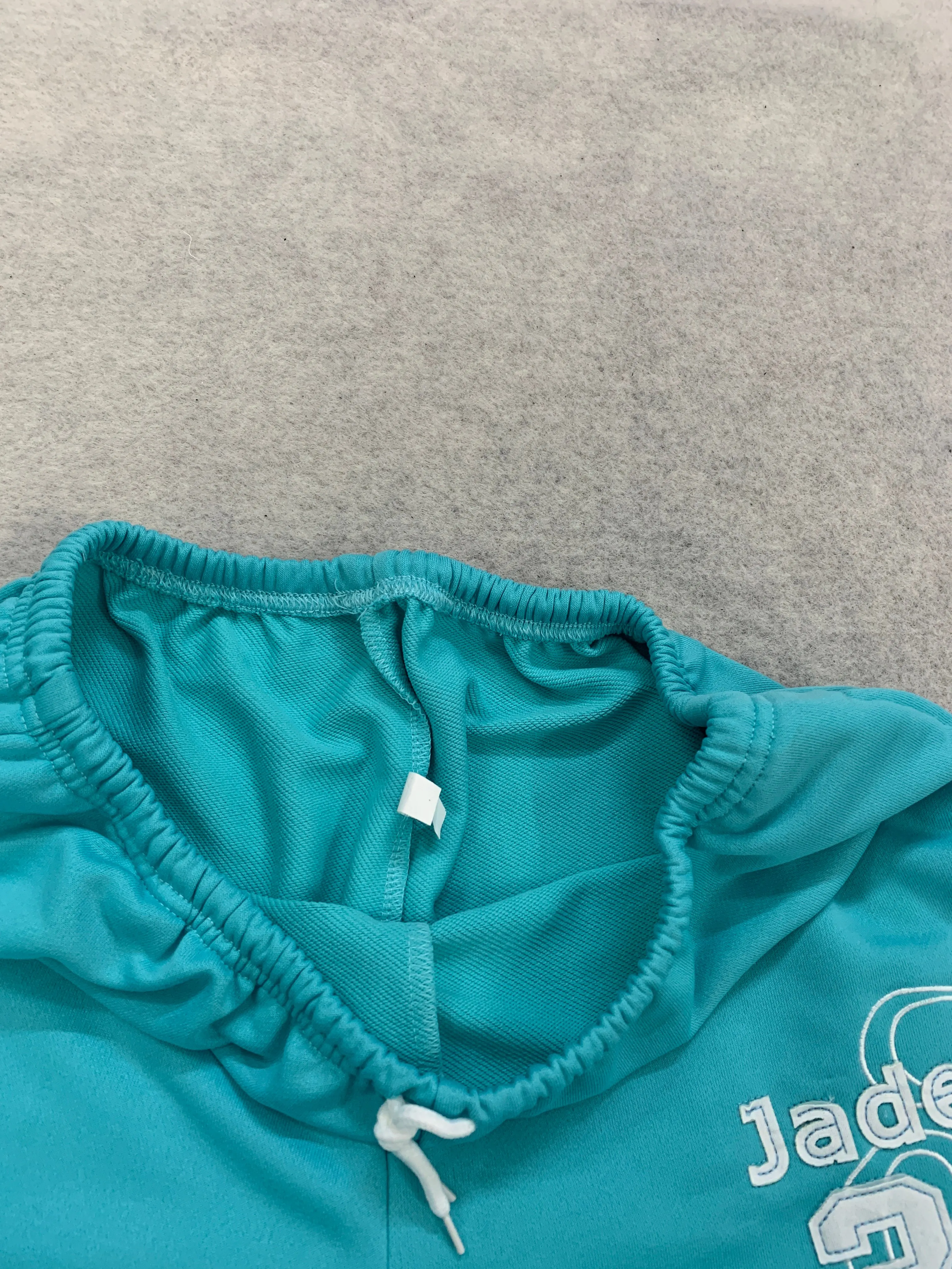 Personalisierte Fransen-Buchstaben-Bestickte Jogginghose für Damen Y2K Street Style mit Kordelzug und Elastischem Bund – Detail 4