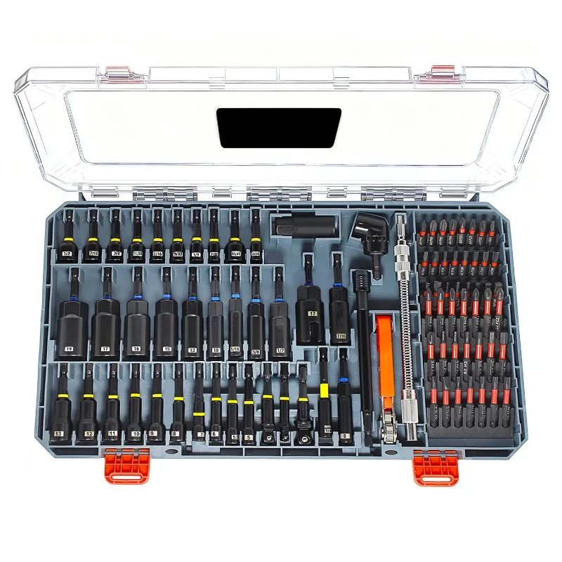 86Pcs Magnetic Nut Driver Socket Bit Set S2 Steel Multifunctional Impact Drill Power Repair Tool Kit