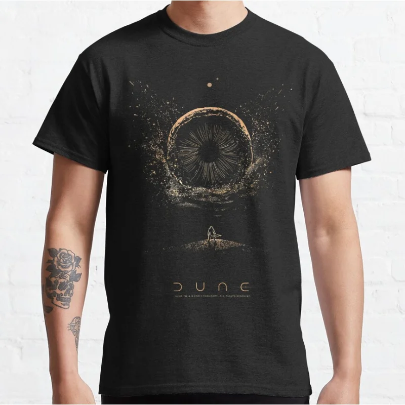 Shai-hulud the sandworm Dune Vintage Sci fi Gift T shirt Large size Tops Retro movie Graphic Print Clothes