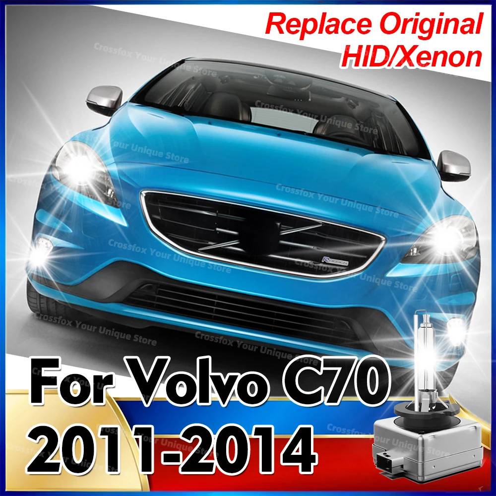 

2x ксеноновые лампы HID D3S D3 для фар Volvo C70 2011-2014, автомобильные фары, 12В, 6000K, 8000K, 10000K, аксессуары