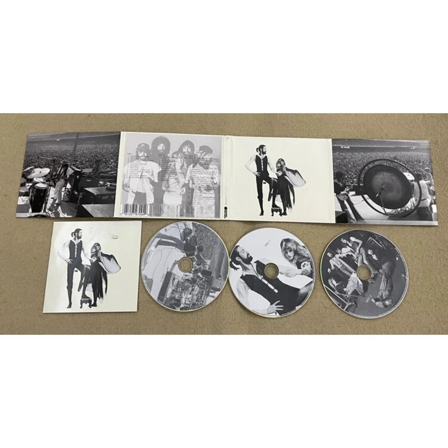 Rock Music CD Album with Retro Black-and-White Couple Silhouette Cover Elegant Design & Classic Tracks Creating A Nostalgic Vibe view 4
