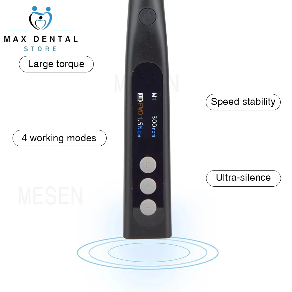 根管歯内モーター,高トルク,LEDディスプレイ,9つの速度モードを繰り返し使用できる歯科用ツール