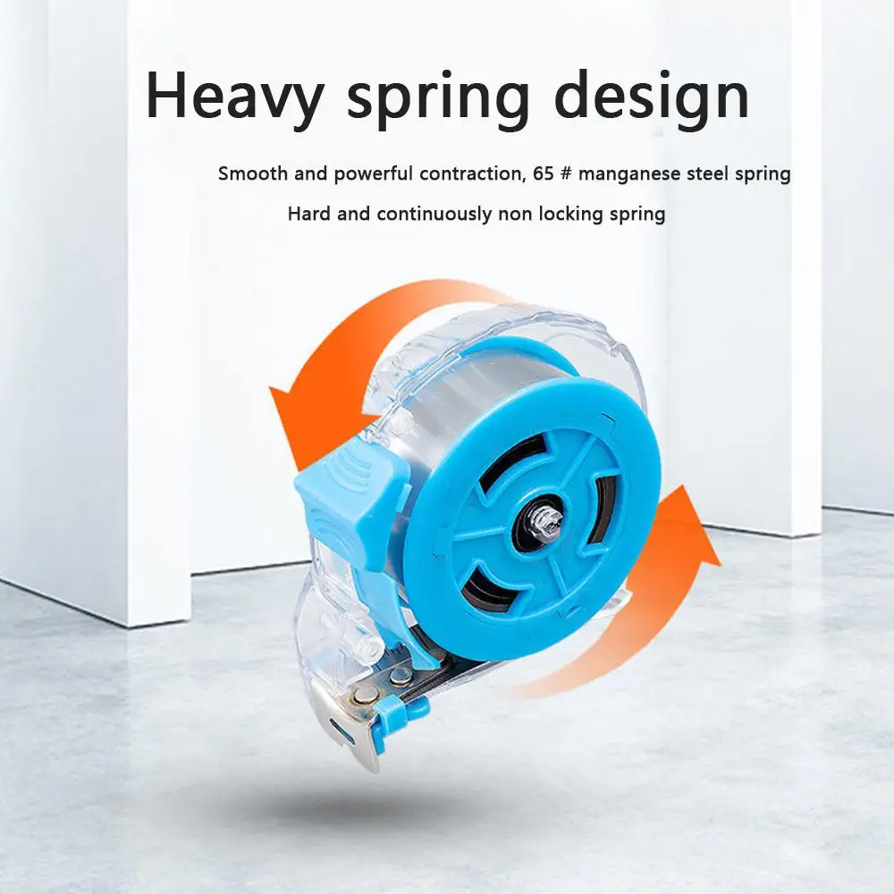 Heavy-duty Spring Design Measure Transparent Ranging Ruler Thicken Line Measuring Appliance Wear-resistant Anti-fall