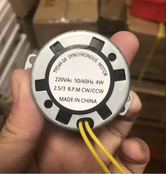 Tête de Bobble à Aimant Rond en Continu, 1 Pièce, TYD49 CW/CCW, 49TYD 220V 2.5RPM ~ 33RPM