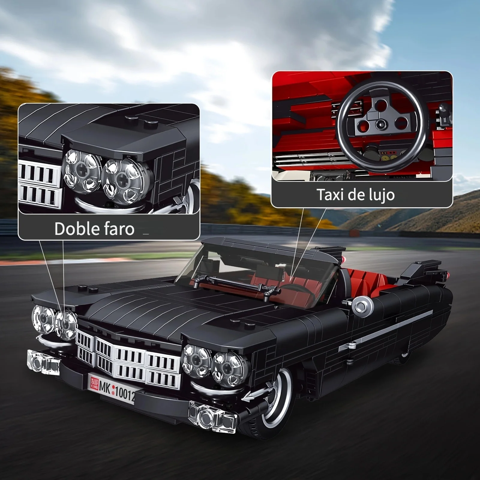 Mold King 10012 Kit di blocchi per auto sportive, set di costruzioni di modelli di auto da corsa MOC Supercar, regalo per età 14+/Appassionati di collezioni per adulti (1245 pezzi, versione statica)