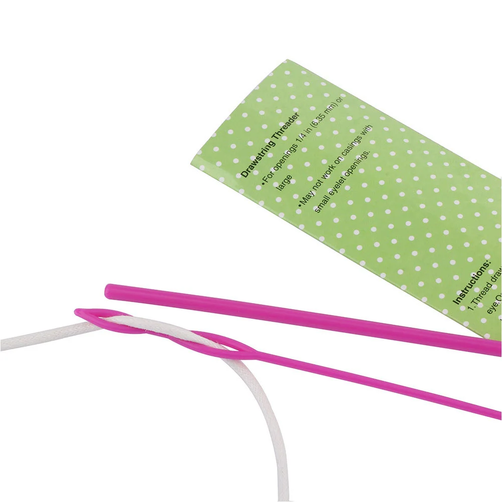 

2pcs Threading Apparatus Set Drawstring Threader Sewing Needle Inserter Portable Compact Craft Tool For Home Diy Sewing Repair