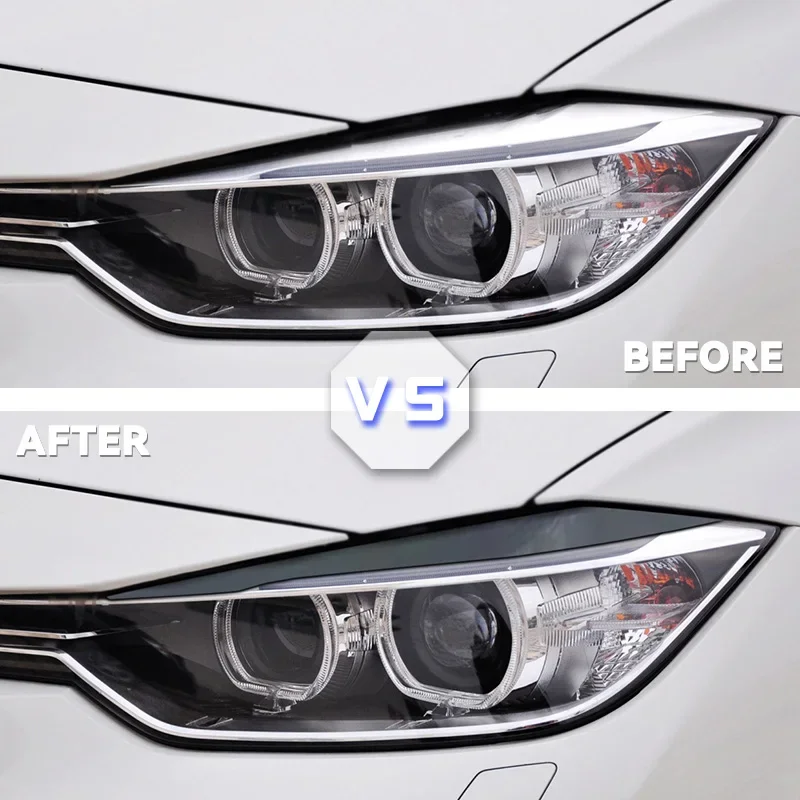 Gloss ABS Headlight Eyebrow Eyelid for BMW F30 Sedan 2012-2015 320i 328i 335i F80 M3 2014-2018 F31 Touring 2013-2015 320i 328i