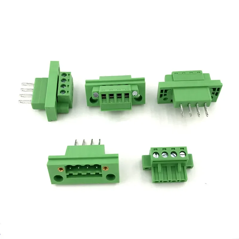 5sets KF2EDGWB 5.08 2/3/4/5/6/7/8/9/10/12Pin Wall Terminal Plug Type 5.08mm Pitch Connector Pcb Screw Terminal Block