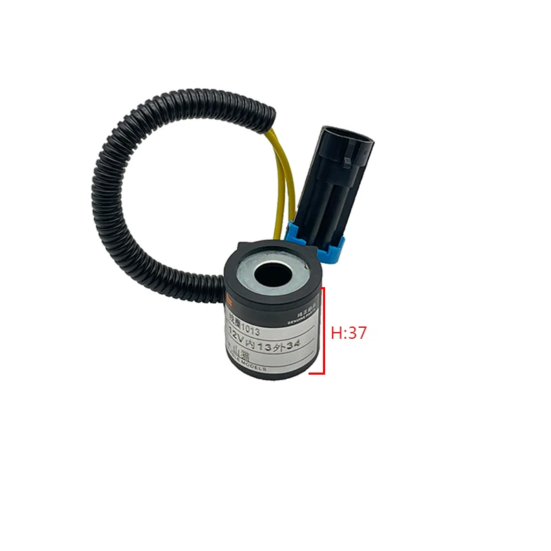 

Excavator spare part SWE60 SWE70 solenoid valve coil for SUNWARD 12V/24V ID 13mm High 37mm