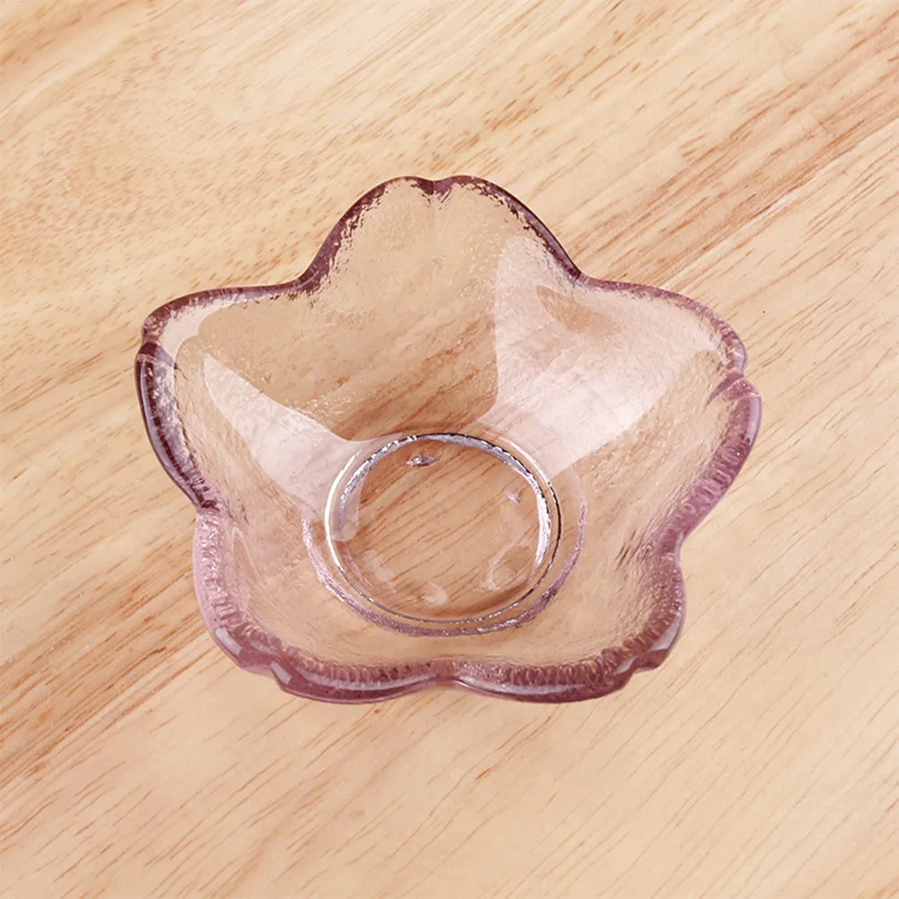 

Набор из 3-х стеклянных соусниц в форме цветков вишни: современный дизайн, универсальные маленькие чаши для соусов, фруктов, орехов, для кейтеринга и ресторанов