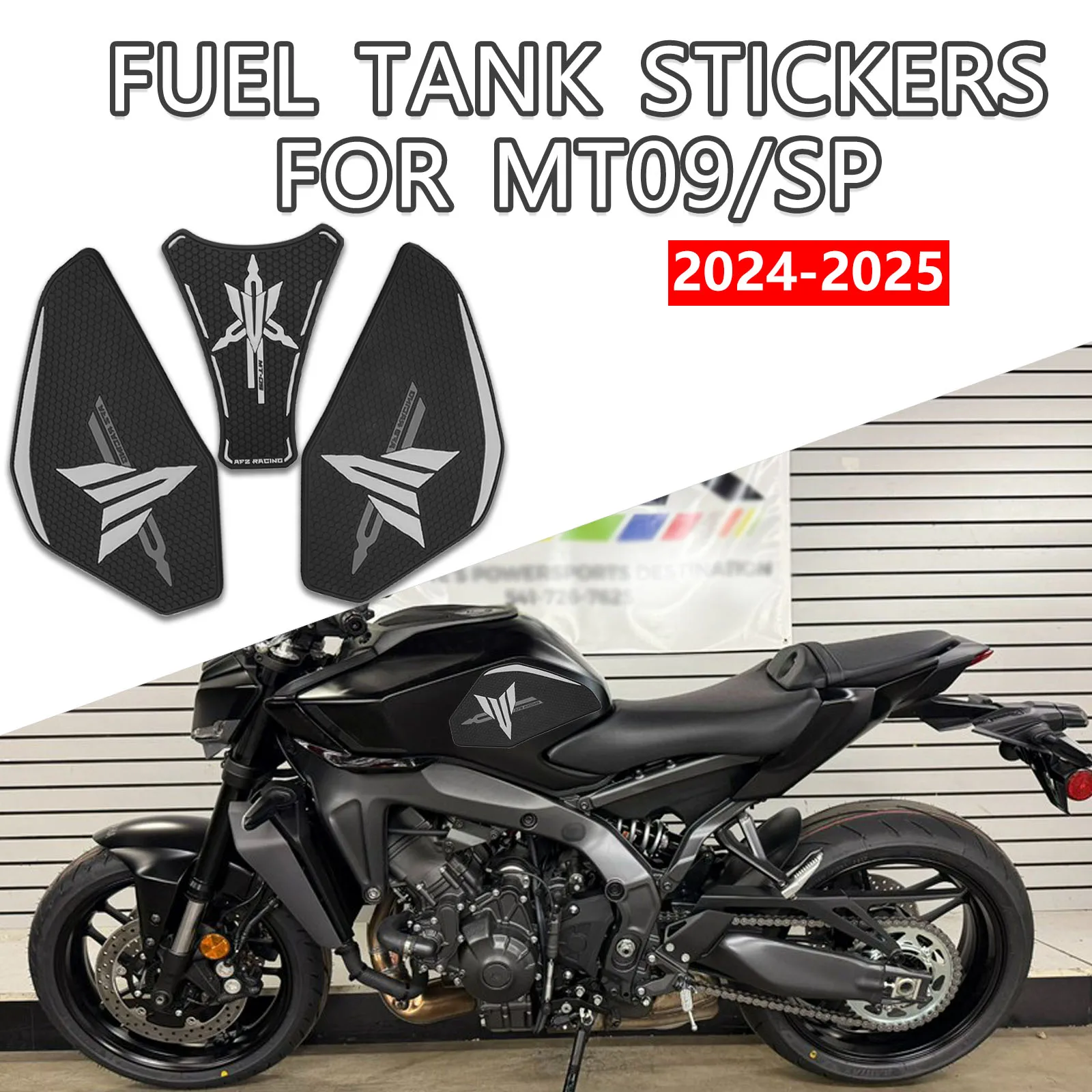 

Motorcycle Tank Pad Non-slip Side Fuel Tank Pad Stickers Waterproof Rubber Sticker For YAMAHA MT-09 MT09 MT 09 SP 2024-2025