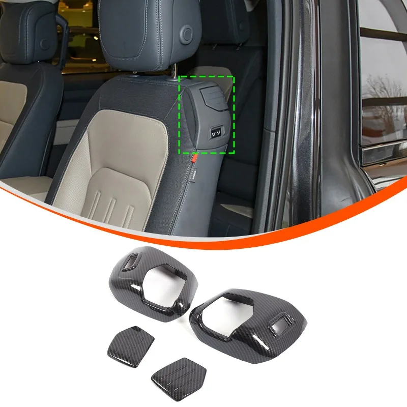

ABS Carbon Fiber Seat Switch Trim Front Seat Flip Switch Cover for 2022+ Land Rover Defender 90 Car Accessories