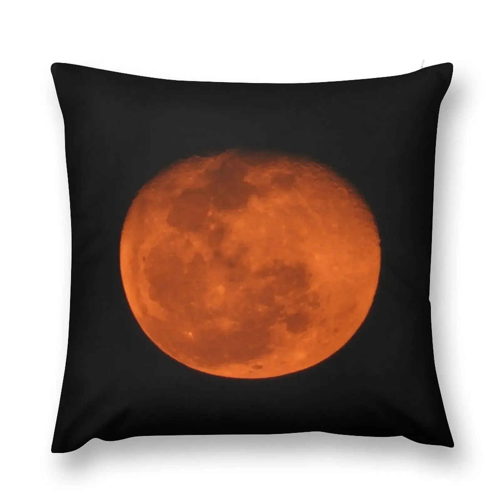 

Orange Moon Photography for Moon Lovers Especially Halloween Throw Pillow Pillow Case Sofa Covers pillow