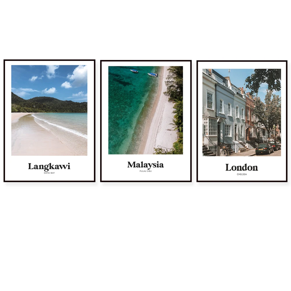 Travel posters of Gyeongbokgung Palace in Seoul, South Korea, Siem Reap prints, Angkor Wat, Bayon Temple, London Chelsea, Malays