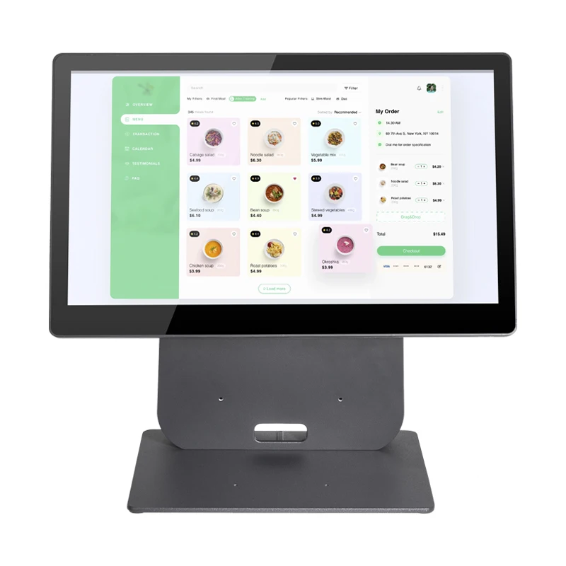128G أنظمة نقاط البيع محطة ماكينة تسجيل المدفوعات النقدية POS آلة OEM مصنع نقطة المبيعات