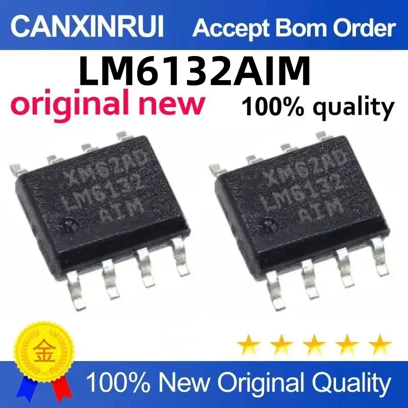 (10 قطع) LM6132AIM LM6132BIM LM6132 SOP-8 مضخم الدقة