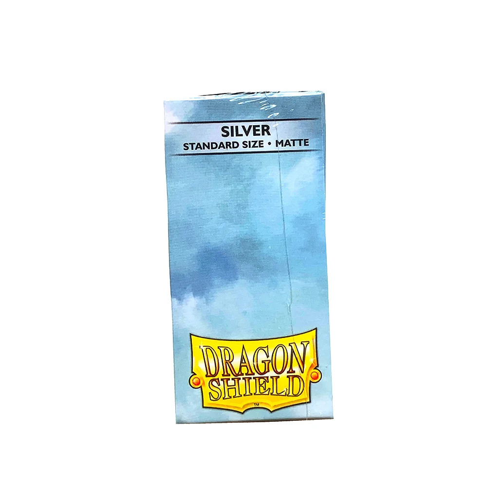 Zilver MAT 100 stks/doos Frosted Card Kaarten Mouwen Dragon Shield Kaarten Cover Kaarten Protector voor PKM/Star Reals Bordspellen