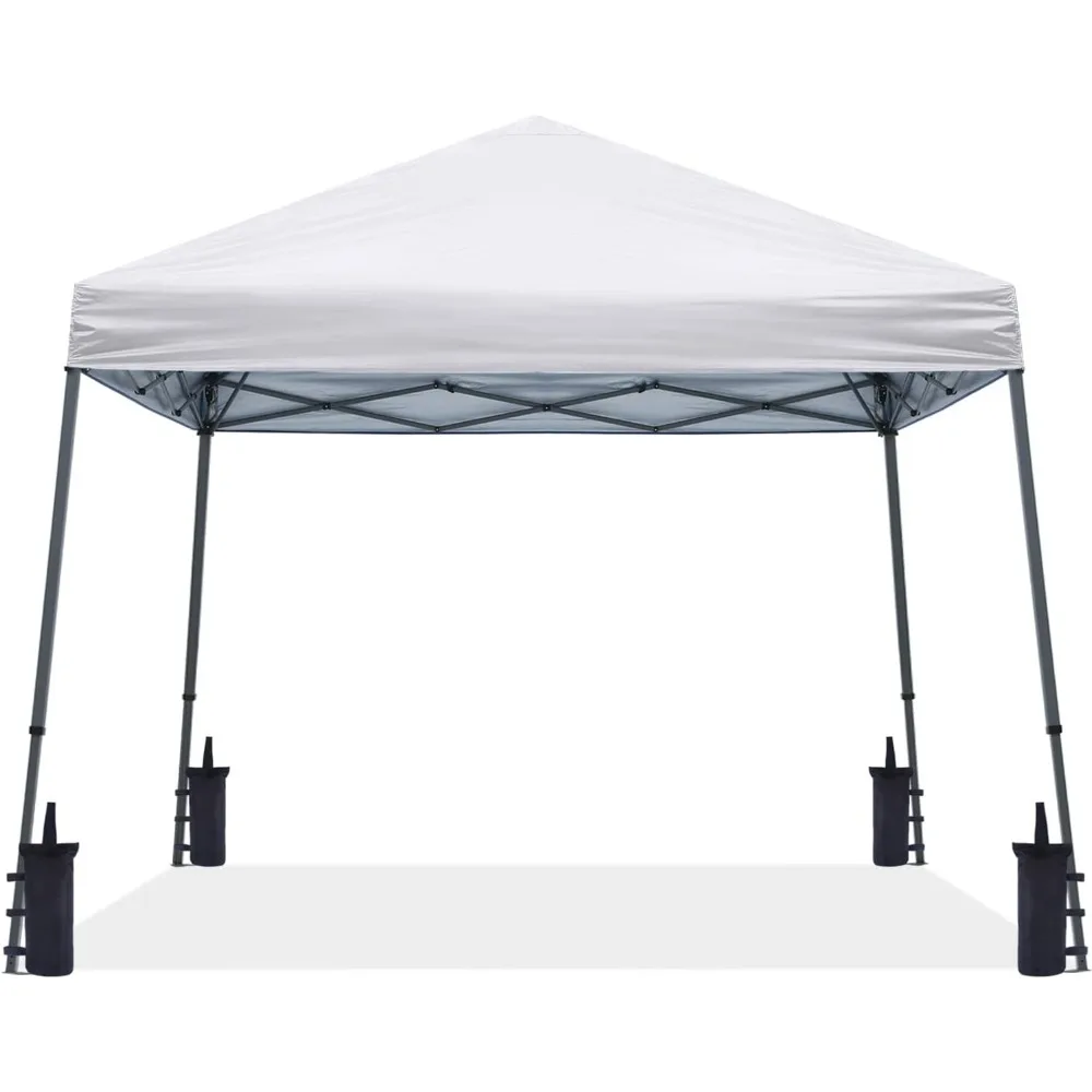 

Stable Pop up Outdoor Canopy Tent 12 x 12 ft Base / 10 x 10 ft Top, White