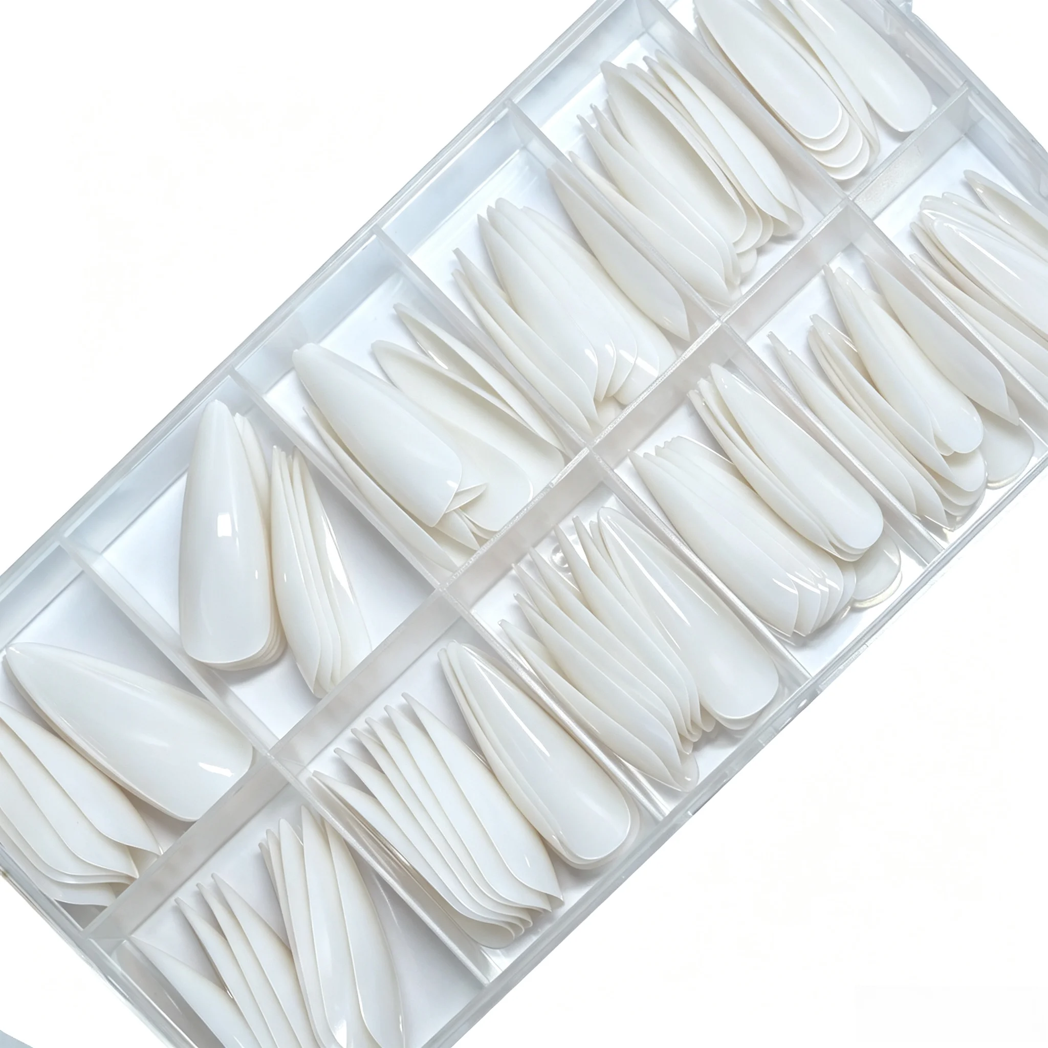 120 Stück Langlebige Verlängerungs-Kunstnagelspitzen Vollabdeckende Nagelspitzen Künstliche Fingernägel UV-Gel-Lack Schnelle Aufbauform Maniküre-Werkzeug – Detail 13