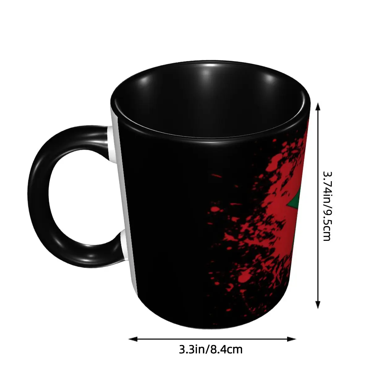 Personalized Marokko Morocco Flag Coffee Mug DIY Moroccan Ceramic Milk Tea Cup