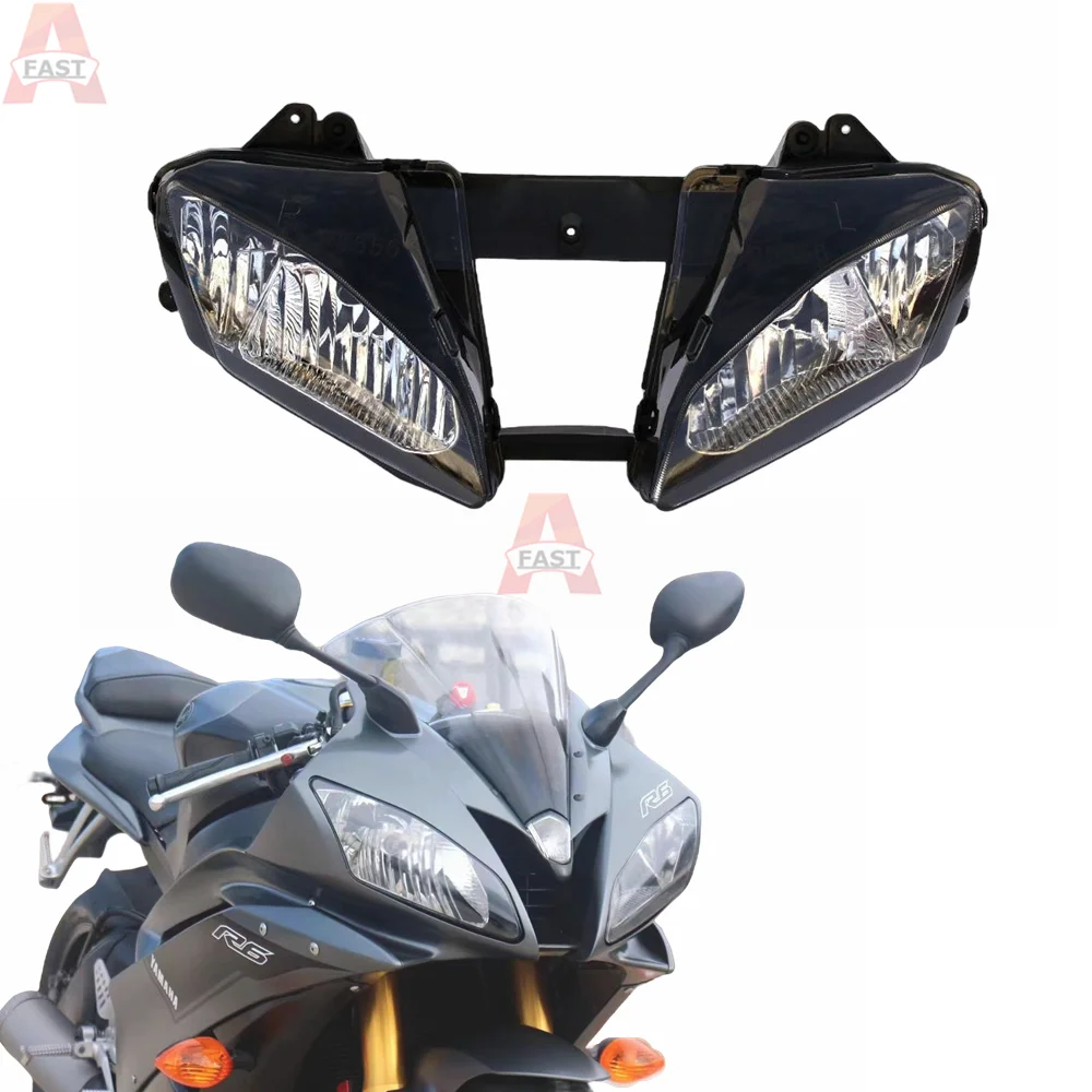 

Motorcycle Accessory Front Headlight For YAMAHA YZF 600 R6 2006 2007 YZFR6 06-07 Head Lamp Headlight Assembly
