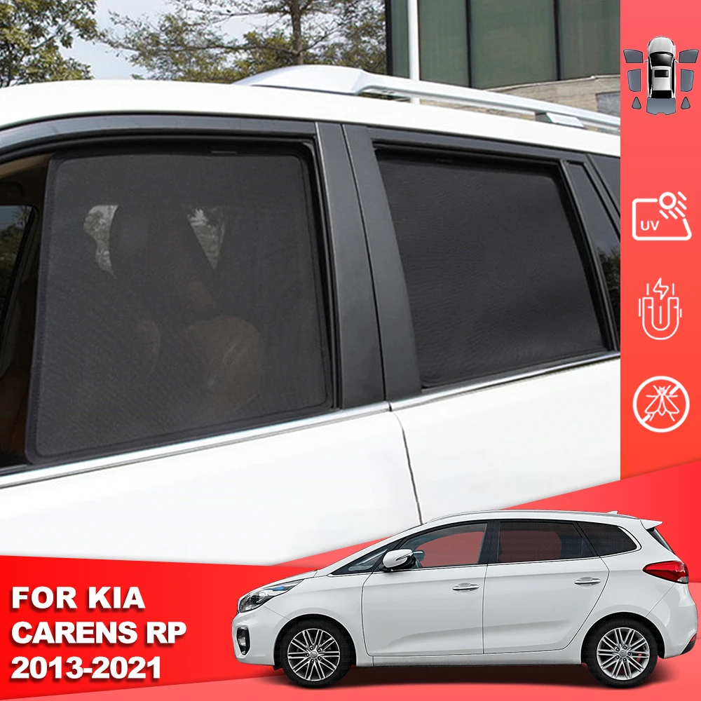 

For Kia Carens Rondo MK3 2013-2021 Magnetic Car Sunshade Shield Front Windshield Curtain Rear Side Baby Window Sun Shade Visor